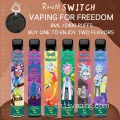 สวิตช์ Randm E-Cig ขนาดเล็กที่มี 2 รสชาติผสม